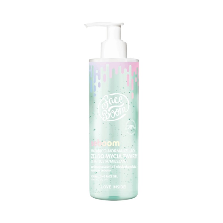 BODY BOOM SEBOOM matting-normalizing Face wash gel Reliable Helper 200g