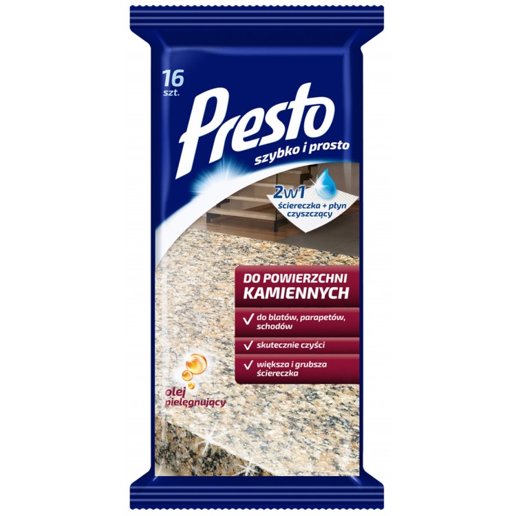 PRESTO HOUSING CLOTHS, FOR STONE SURFACES, 16 PCS