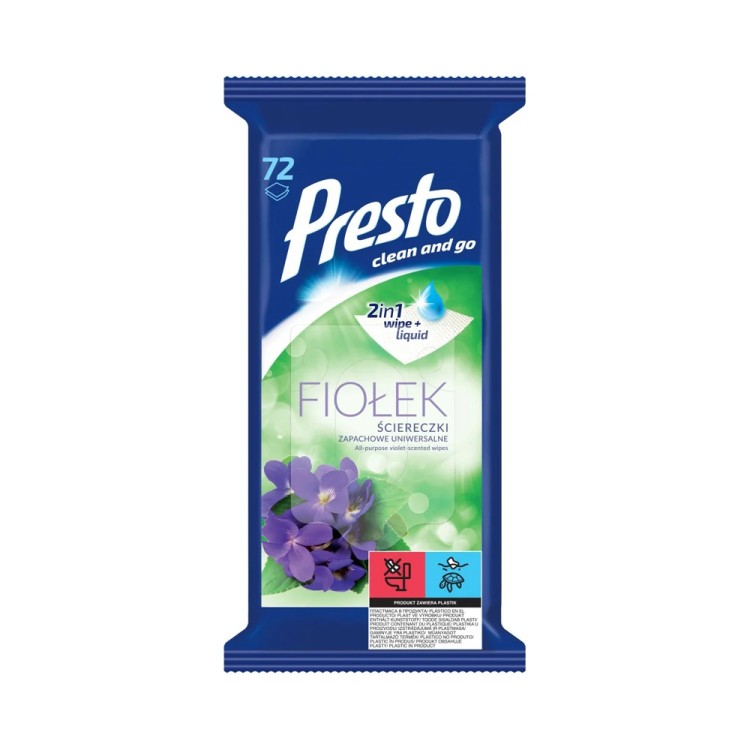 HARPER Presto Violet universal wipes 72 pcs