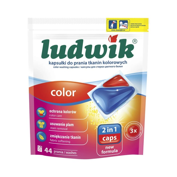 LUDWIK COLOUR  laundry capsules 2 in 1  44 pcs