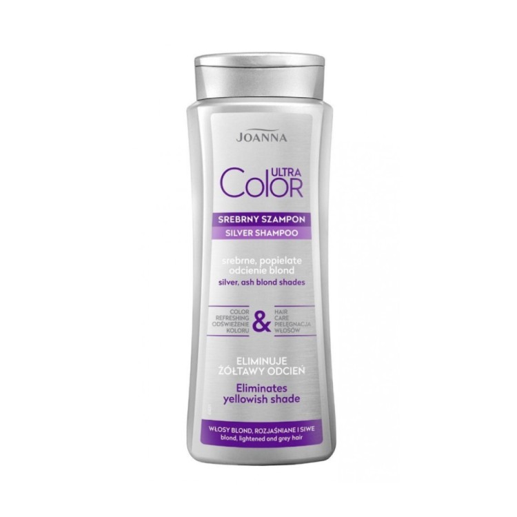 Joanna Ultra Color System Silver Hair Shampoo Silver and Ash Shades of Blond 400ml