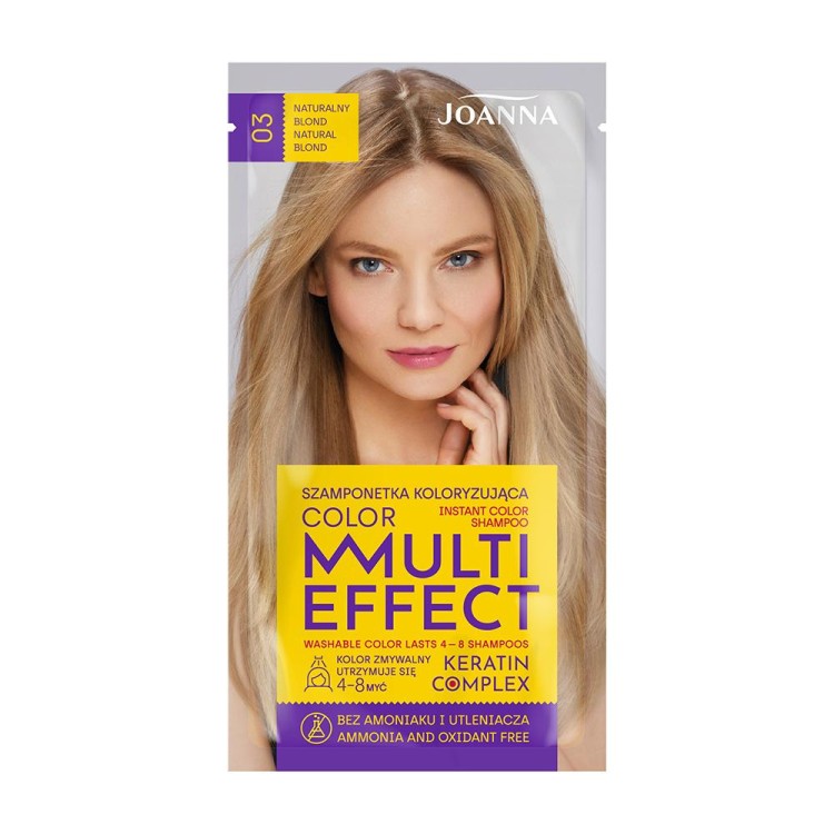 Joanna MULTI EFFECT INSTANT COLOR SHAMPOO 03 NATURAL BLONDE 35g