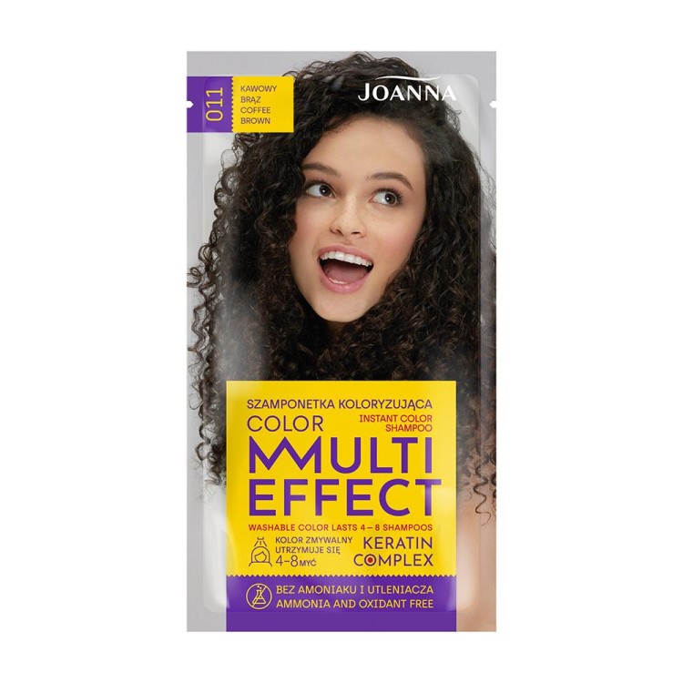 Joanna MULTI EFFECT INSTANT COLOR SHAMPOO 011 COFFEE BROWN 35 g