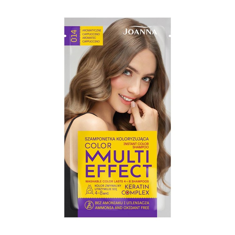 Joanna MULTI EFFECT INSTANT COLOR SHAMPOO 014 AROMATIC CAPPUCCINO 35 g