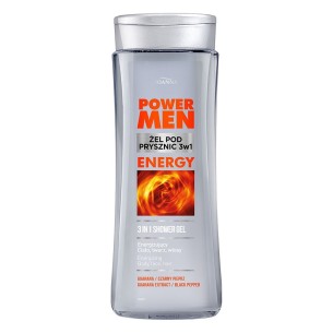 JOANNA POWER MEN SHOWER GELS ENERGY- BLACK PEPPER AND GUARANA, 300ml JOANNA POWER MEN SHOWER GELS ENERGY- BLACK PEPPER AND GUARANA, 300ml