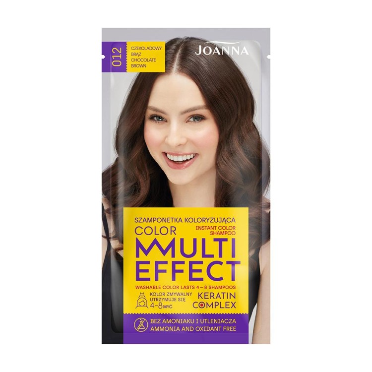 Joanna MULTI EFFECT INSTANT COLOR SHAMPOO 012 CHOCOLATE BROWN 35 g