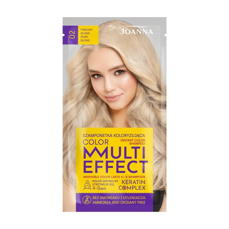Joanna MULTI EFFECT INSTANT COLOR SHAMPOO 02 PEARL BLONDE 35 g