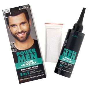 JOANNA POWER MEN Grey-Reducing toner Dark Brown 02 80g JOANNA POWER MEN Grey-Reducing toner Dark Brown 02 80g