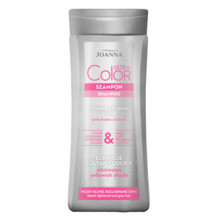 JOANNA ULTRA COLOR SYSTEM SHAMPOO FOR BLONDE AND GREY HAIR GIVING A PINK SHADE, 200ml JOANNA ULTRA COLOR SYSTEM SHAMPOO FOR BLONDE AND GREY HAIR GIVING A PINK SHADE, 200ml