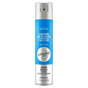 JOANNA  STYLING EFFECT HAIR SPRAY HOLD & VOLUME EXTRA STRONG 250ML JOANNA  STYLING EFFECT HAIR SPRAY HOLD & VOLUME EXTRA STRONG 250ML