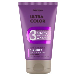 JOANNA ULTRA COLOR  3 MINUTE COLOR BOOSTING HAIR MASK SILVER AND BLOND SHADES 100ml