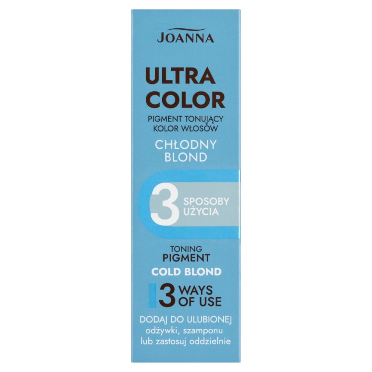 JOANNA ULTRA COLOR TONING PIGMENT COLD BLOND 100ml JOANNA ULTRA COLOR TONING PIGMENT COLD BLOND 100ml