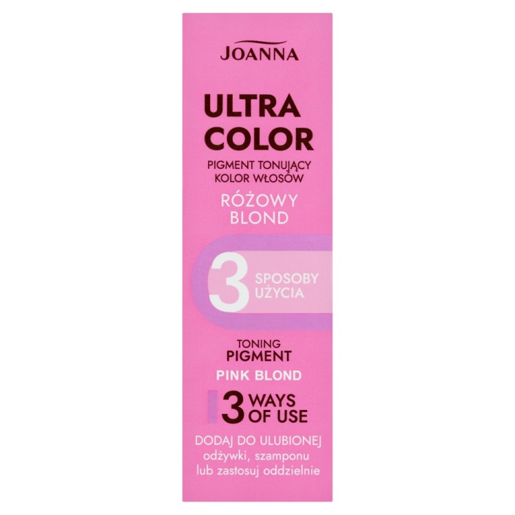 JOANNA ULTRA COLOR TONING PIGMENT PINK BLOND 100 ML JOANNA ULTRA COLOR TONING PIGMENT PINK BLOND 100 ML