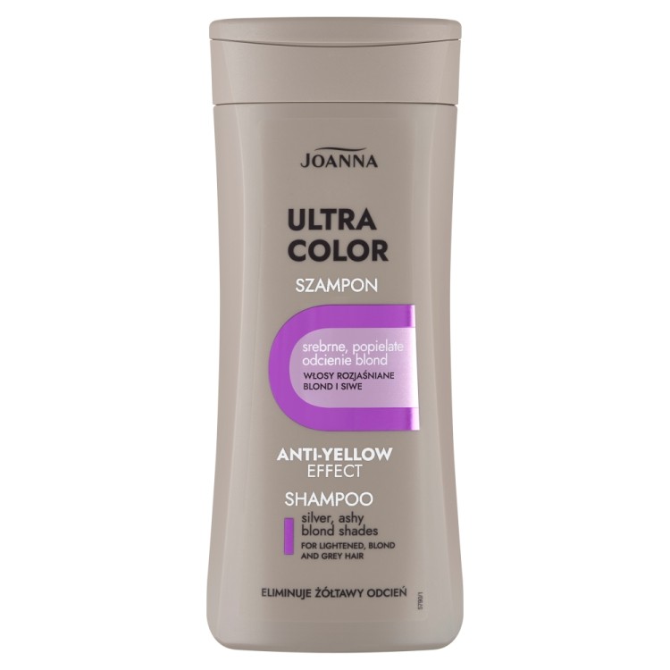 Joanna Ultra Color System Silver Shampoo for Silver and Ash Blond Hair shades 200ml