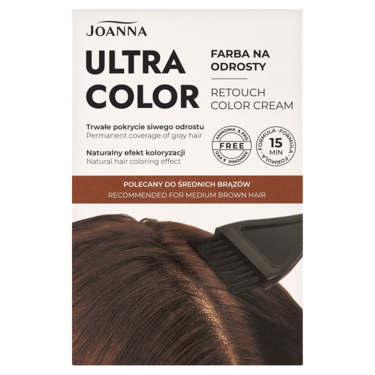 JOANNA ULTRA COLOR RETOUCH Color cream MEDIUM BROWN 15g JOANNA ULTRA COLOR RETOUCH Color cream MEDIUM BROWN 15g