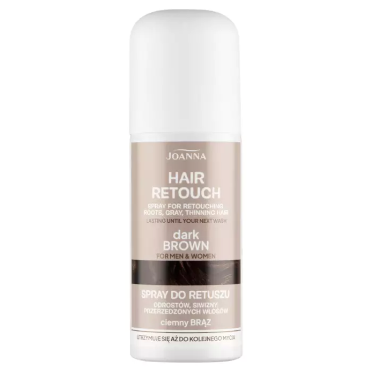 JOANNA HAIR RETOUCH Spray for retouching roots, grey, thinning hair DARK BROWN 75ml JOANNA HAIR RETOUCH Spray for retouching roots, grey, thinning hair DARK BROWN 75ml