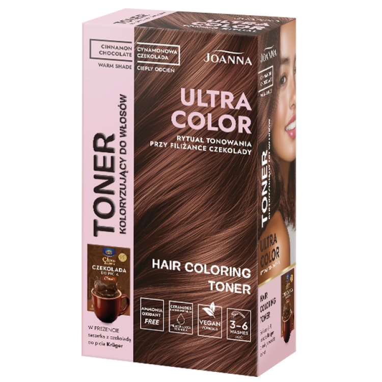 JOANNA ULTRA COLOR HAIR TONER Cinnamon chocolate 100 g