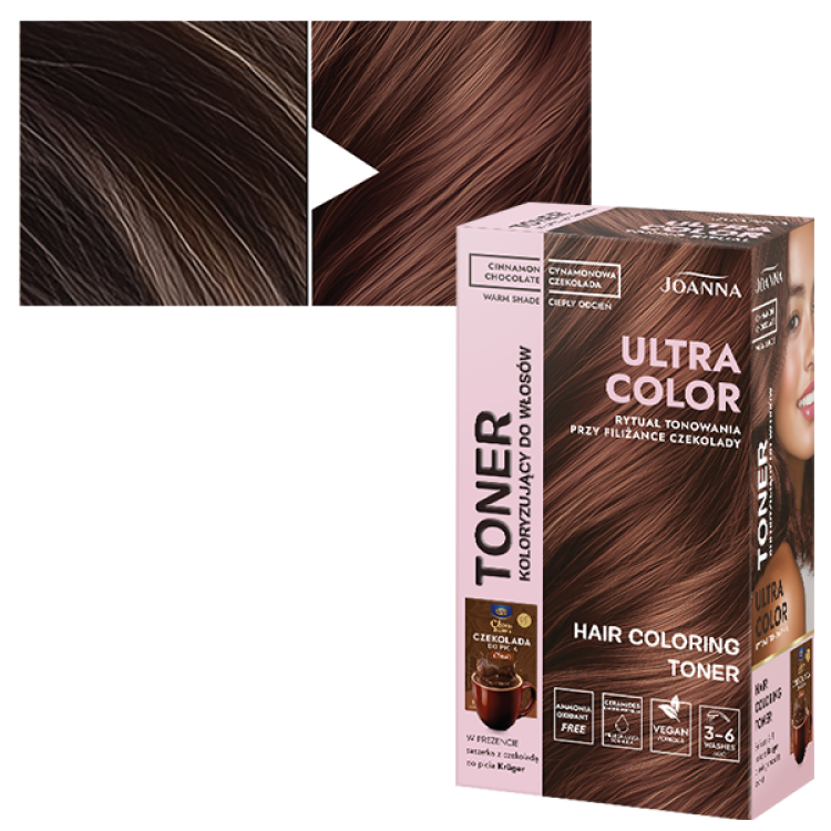 JOANNA ULTRA COLOR HAIR TONER Cinnamon chocolate 100 g JOANNA ULTRA COLOR HAIR TONER Cinnamon chocolate 100 g