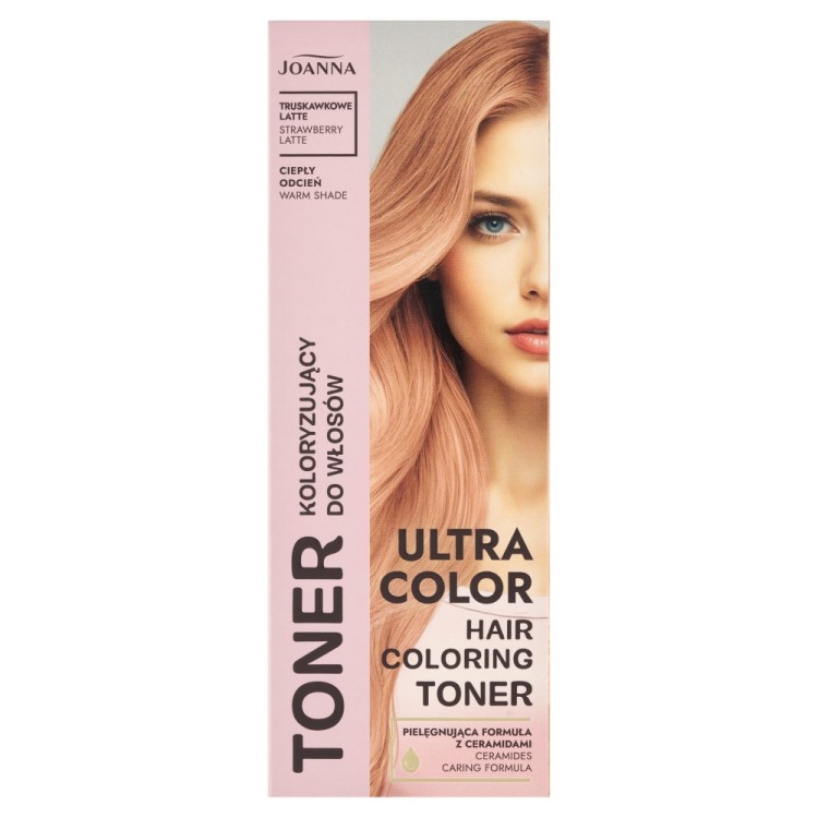 JOANNA ULTRA COLOR HAIR TONER Strawberry latte 100 g JOANNA ULTRA COLOR HAIR TONER Strawberry latte 100 g