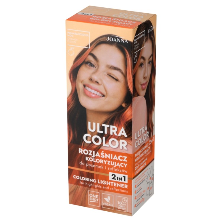 JOANNA ULTRA COLOR Orange Power – 2-in-1 color lightener for highlights and reflections JOANNA ULTRA COLOR Orange Power – 2-in-1 color lightener for highlights and reflections