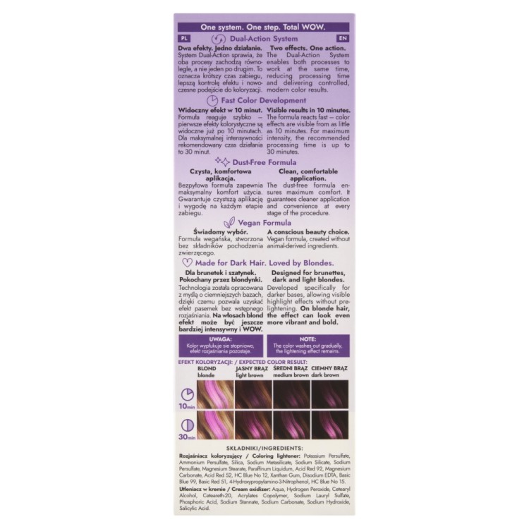JOANNA ULTRA COLOR Velvet Violet – 2-in-1 Color Lightener for Highlights and Reflections JOANNA ULTRA COLOR Velvet Violet – 2-in-1 Color Lightener for Highlights and Reflections