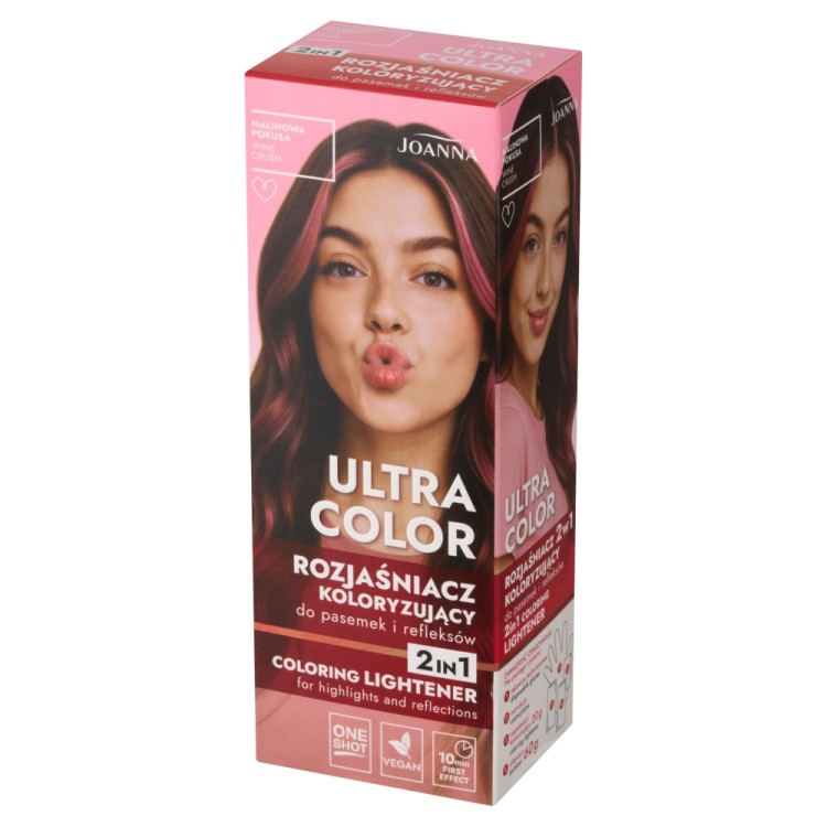JOANNA ULTRA COLOR Raspberry Temptation – 2-in-1 Color Lightener for Highlights and Reflections JOANNA ULTRA COLOR Raspberry Temptation – 2-in-1 Color Lightener for Highlights and Reflections