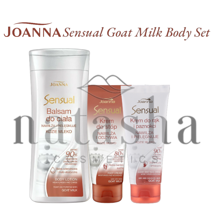 JOANNA SENSUAL BUNDLE Goat milk body lotion 200ml + Goat milk hand cream 100ml