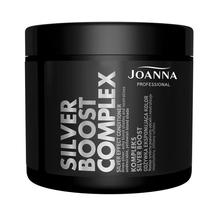 Joanna PROFESSIONAL SILVER BOOST COMPLEX Conditioner showing silver color 500g