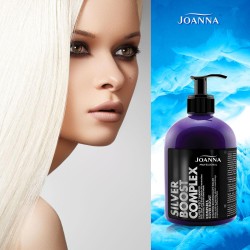 Joanna PROFESSIONAL SILVER BOOST COMPLEX Shampoo showing silver color 500g