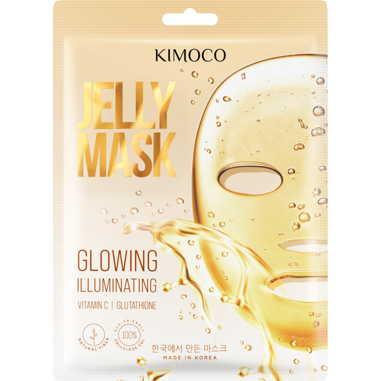 Kimoco Beauty Jelly mask brightening sheet mask with vitamin C and glutation 23 ml Kimoco Beauty Jelly mask brightening sheet mask with vitamin C and glutation 23 ml