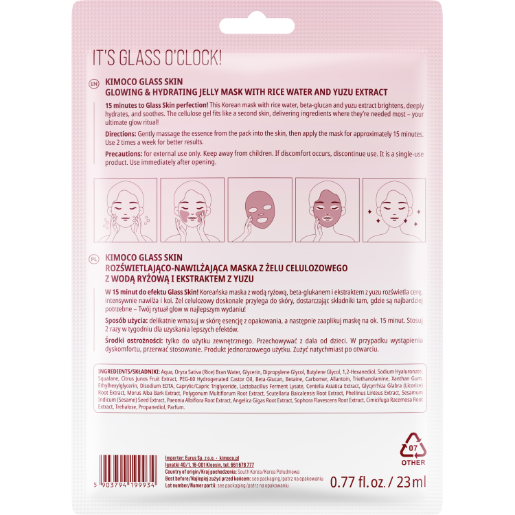 KIMOCO Glass Skin Glowing & Hydrating Jelly Mask 23ml KIMOCO Glass Skin Glowing & Hydrating Jelly Mask 23ml