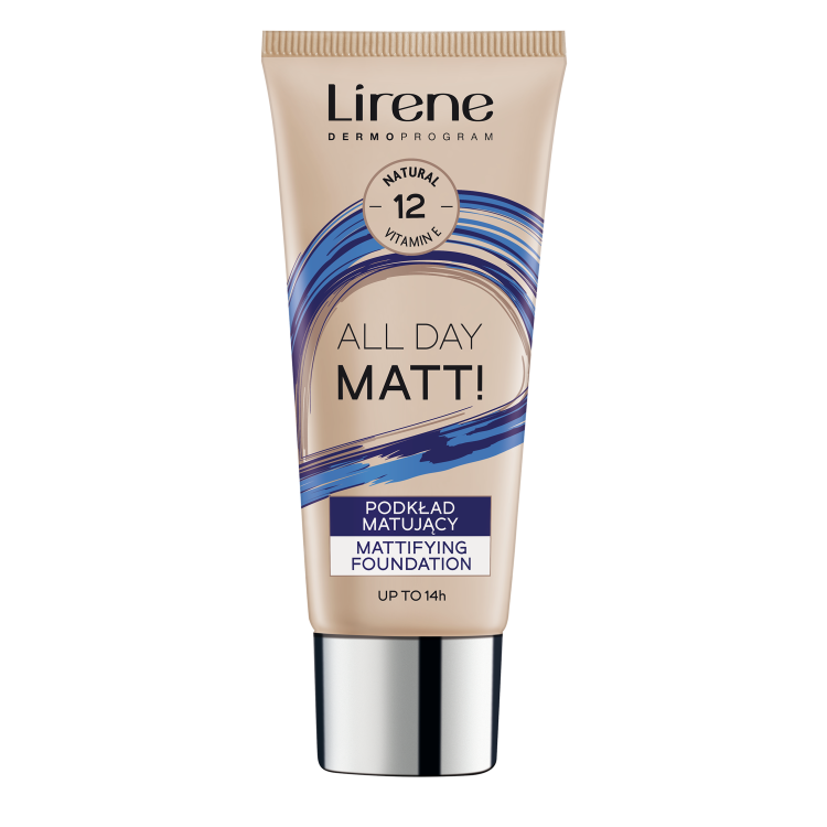 LIRENE ALL DAY MATT! Mattifying foundation - Natural 12 30ML LIRENE ALL DAY MATT! Mattifying foundation - Natural 12 30ML