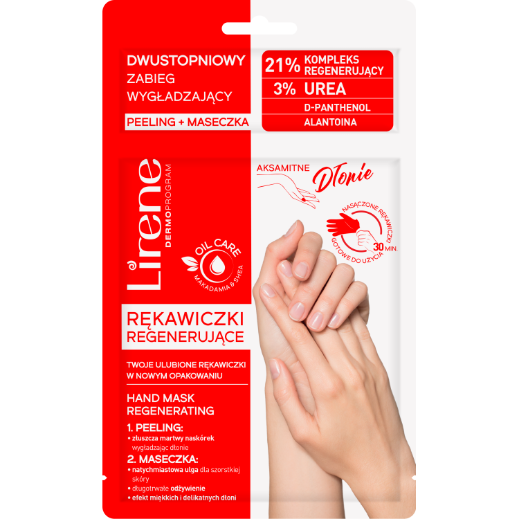 LIRENE Hand Care REGENERATING GLOVES 2-STEPS SMOOTHING TREATMENT