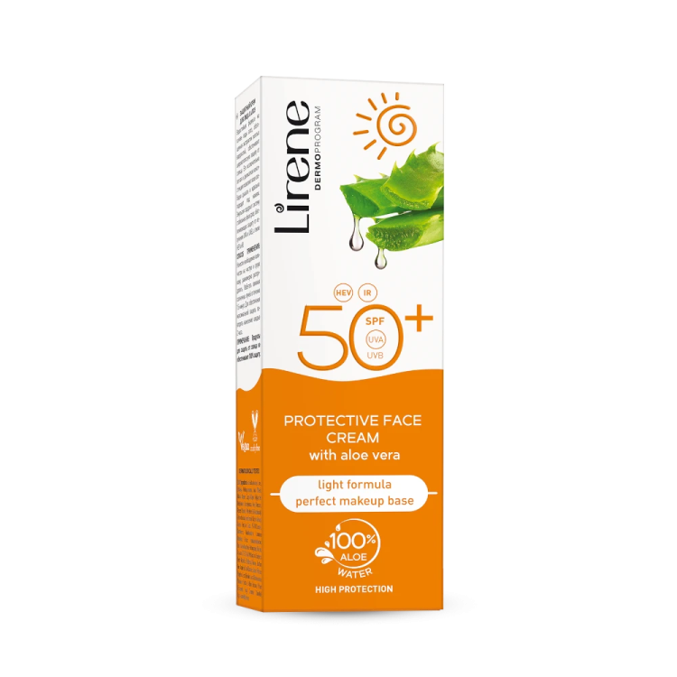 LIRENE SUN Protective face cream with aloe vera SPF 50 50ml