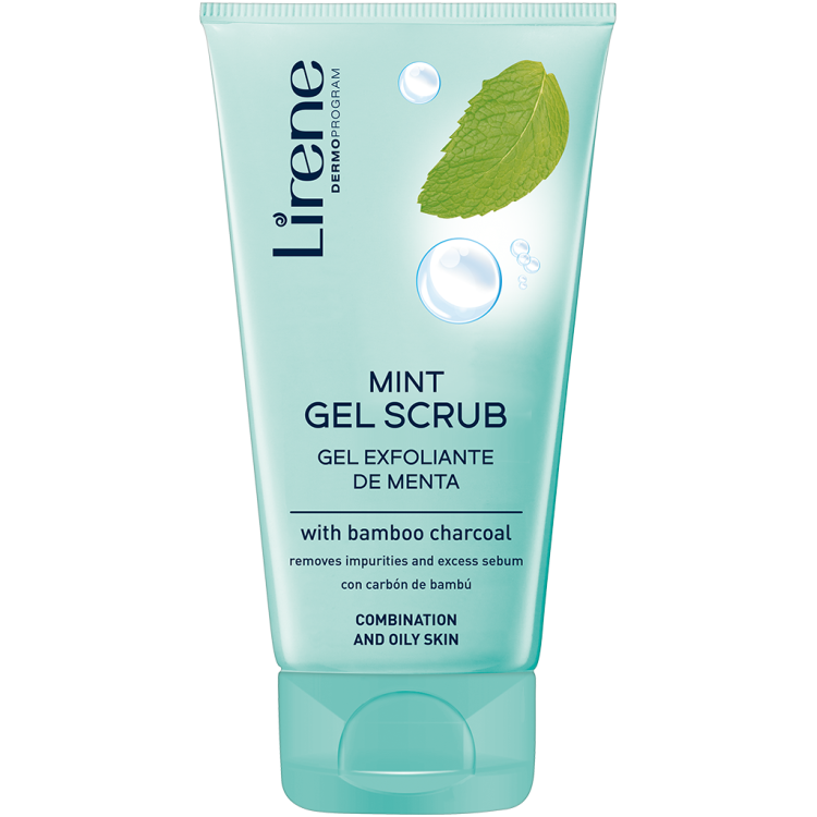 LIRENE Mint gel scrub with bamboo charcoal 150ml LIRENE Mint gel scrub with bamboo charcoal 150ml