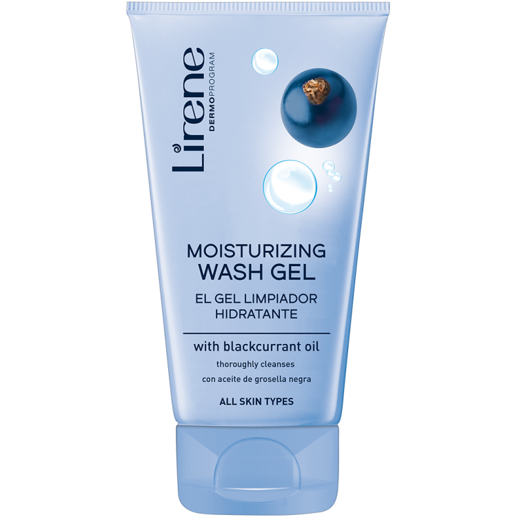 LIRENE Moisturizing face washing gel with blackcurrant oil 150ml
