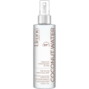 Lirene PERFECT TAN Self-tanning organic body water COCONUT WATER 200ml Lirene PERFECT TAN Self-tanning organic body water COCONUT WATER 200ml