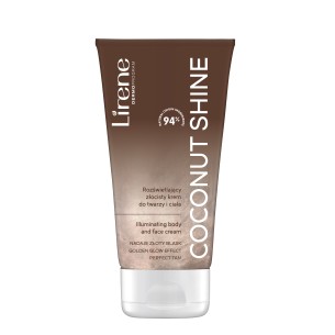 Lirene PERFECT TAN Illuminating body and face cream COCONUT SHINE 150ml Lirene PERFECT TAN Illuminating body and face cream COCONUT SHINE 150ml