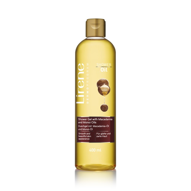 LIRENE SHOWER GEL WITH MACADAMIA AND MONOI OILS 400ml