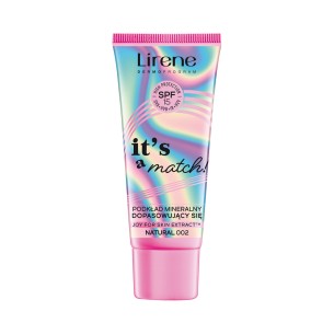 Lirene IT'S A MATCH! Mineral adaptable foundation SPF 15 30 ml NATURAL 002 Lirene IT'S A MATCH! Mineral adaptable foundation SPF 15 30 ml NATURAL 002