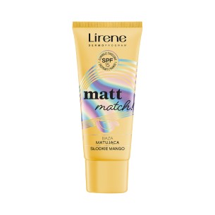 Lirene Mattifying Base SPF 15 MATT MATCH!  SWEET MANGO 30 ml Lirene Mattifying Base SPF 15 MATT MATCH!  SWEET MANGO 30 ml