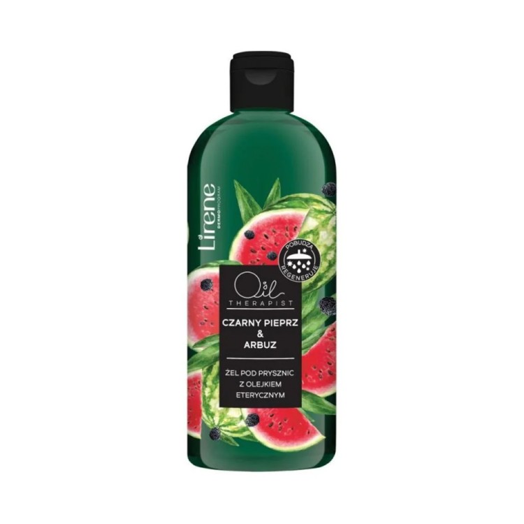 Lirene OIL THERAPIST Shower gel with essential oil BLACK PEPPER & WATERMELON 400 ml