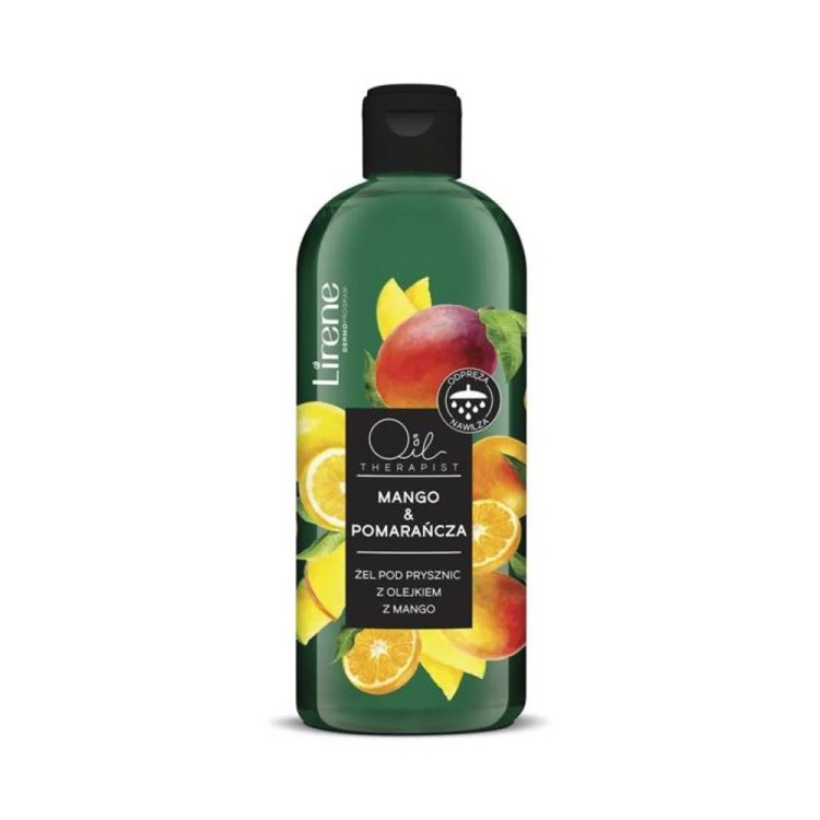 Lirene OIL THERAPIST Shower gel with mango oil MANGO & ORANGE 400 ml