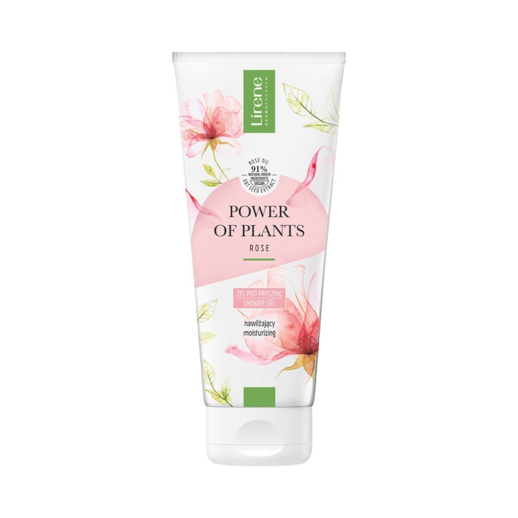 LIRENE POWER OF PLANTS MOISTURIZING SHOWER GEL ROSE 200ml