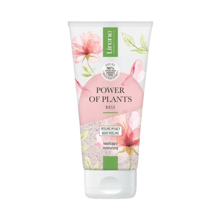 LIRENE POWER OF PLANTS MOISTURIZING WASHING PEELING ROSE 175g