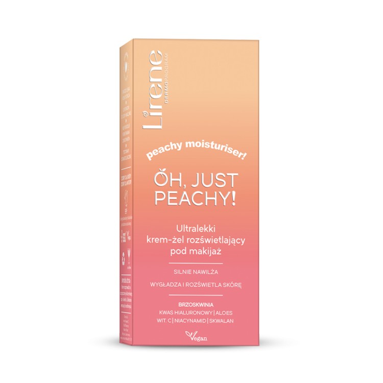 Lirene OH. JUST PEACHY ultra-light brightening cream-gel under makeup 50ml