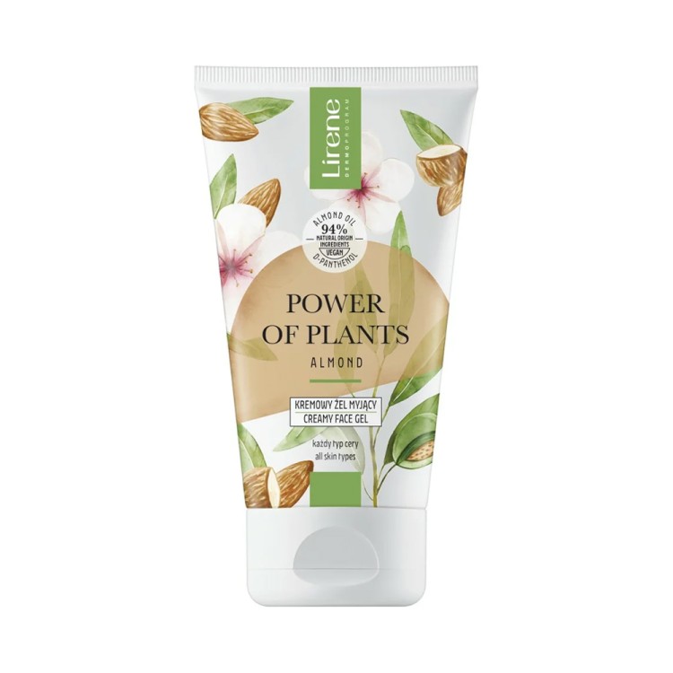 Lirene POWER OF PLANTS Creamy cleansing gel ALMOND 150 ml