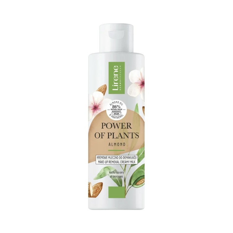 Lirene POWER OF PLANTS Creamy make-up removal milk ALMOND 200 ml