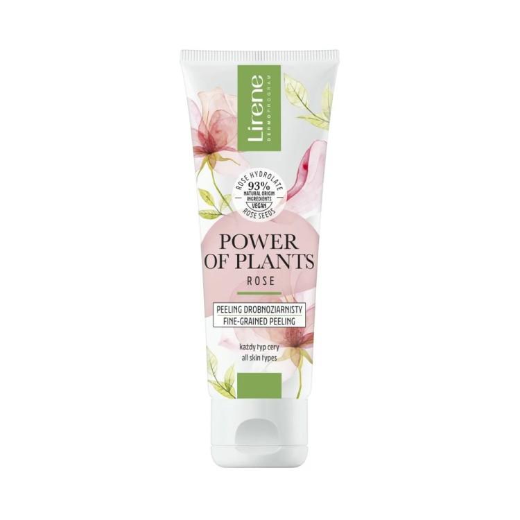 Lirene POWER OF PLANTS Fine-grained peeling ROSE 75 ml