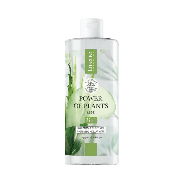 Lirene POWER OF PLANTS Moisturizing micellar fluid 3in1 ALOE 400 ml